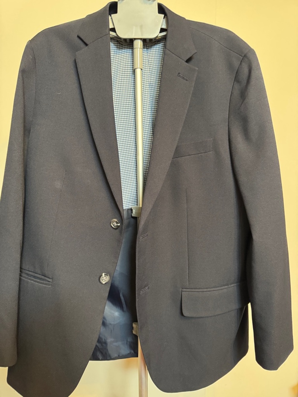 Haggar Men's Dark Navy Two-Button Sport Coat